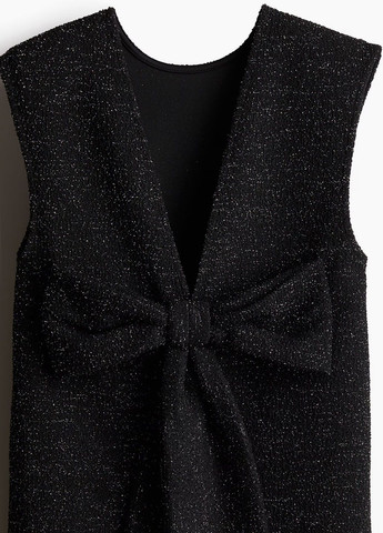 Чорна святковий сукня H&M однотонна