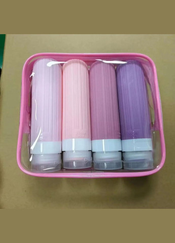 Набір ємностей для подорожей силіконовий дорожні пляшечки GDragon Home для косметики шампуню тревел Коричневий 113_2_0_4 No Brand (322126398)