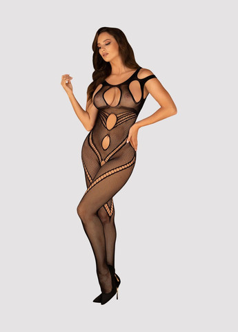 Бодистокинг Bodystocking G322 фантасмагорично-силуэтный крой black - CherryLove Obsessive чёрный нейлон, эластан