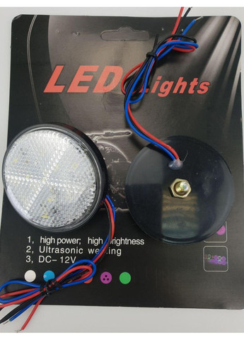 Білі LED-відбивачі, світлодіодні катафоти, ЛЕД маячки — відбивачі/2 шт. ABS (369165408)