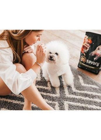 Сухой корм для собак всех пород, со свежей уткой и кроликом, 3 кг Savory (349823345)