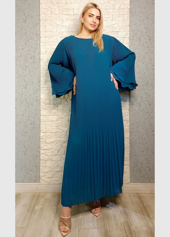 Бірюзова святковий, коктейльна сукня плісована Moda Italia однотонна