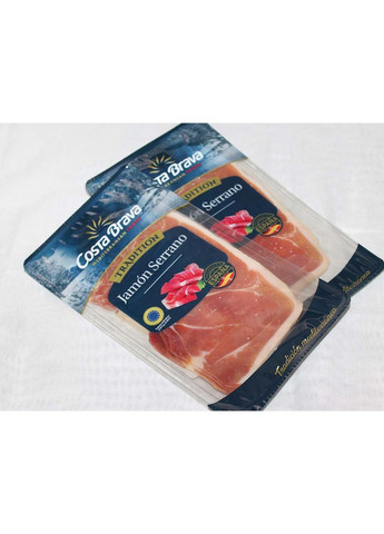 Хамон Серрано Jamon Serrano Costa Brava, 100 г (Іспанія) Dulano (351862605)