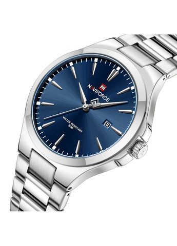 Наручний годинник чоловічий Spartan Сріблястий (3558) Naviforce (363318815)