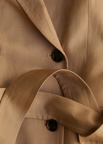 Бежева ділова сукня H&M однотонна