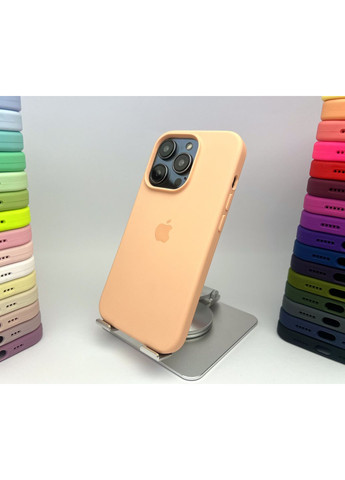Чехол на 14 PRO Silicone case силиконовый микрофибра для айфона 14 ПРО / peach cover No Brand (369137482)