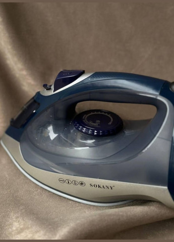 Утюг для одежды SK-11001 с керамической подошвой 2200 Вт синий Sokany (329145865)