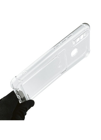 Чехол для Y11 с бронь углами с карманом для карточек k-pop на виво у11 прозрачный Vivo (366022962)