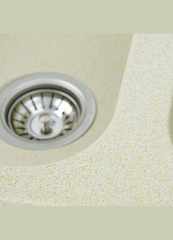 Гранитная мойка для кухни 7648W TWIN глянец Песок Platinum (342070853)