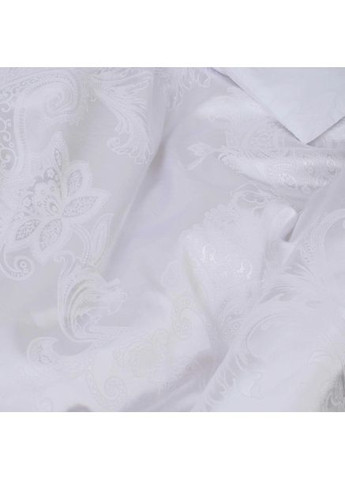 Постільна білизна євро Сатин Жакард 1715-E 220х200 см см біла Tiare (366574718)