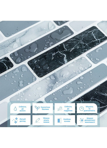 Самоклеюча поліуретанова плитка під мармур 305х305х1мм SW-00001174 Sticker Wall (317583474)