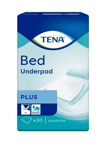 Одноразовые пеленки Bed Plus, 60х60 см, 30 шт. Tena 770124 (328200129)