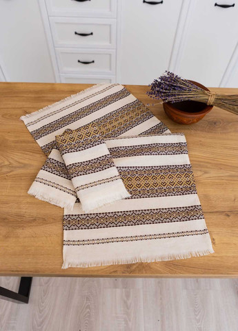 Рушник вишитий з українським орнаментом 75х35см (кет1435) Homedec орнамент комбінований