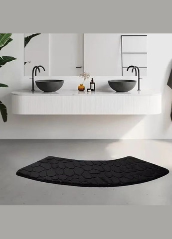 Коврик для ванной / душевой изогнутый Антискользящий "Stones" 30х100 см Влаговпитывающий (7802523) No Brand (365280676)