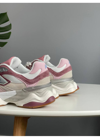 Рожеві Осінні кросівки чоловічі і жіночі new balance 9060 pink beige | нью беланс 9060 рожеві No Brand