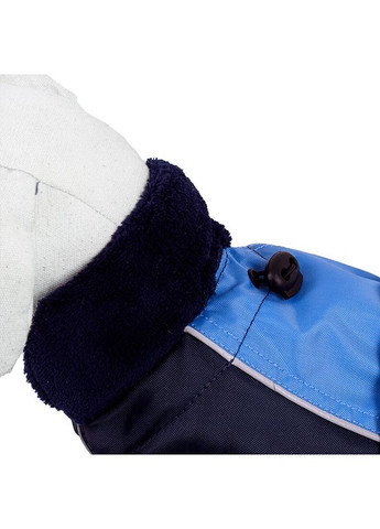 Пальто для собак с мягким воротником, флис, тёмно-синий, S, 35см Happet (357074979)