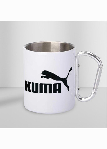 Кружка металева з карабіном "Кума" 300 мл Біла No Brand (324262435)