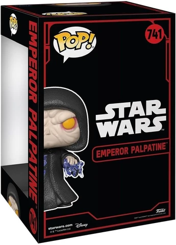 Велика фігурка Фанко Поп Стар варс Дарт Сідіус Шив Палпатін 25см Pop! Jumbo Emperor Palpatine 80768 Funko (389368428)