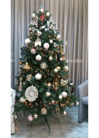 Искусственная пушистая елка Элит (высота 1.50 м) литая (Зеленая) No Brand (332635711)