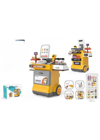 Дитячий ігровий набір Супермаркет / Каса з інтерактивними функціями 668-127 48 елементів No Brand (333844514)