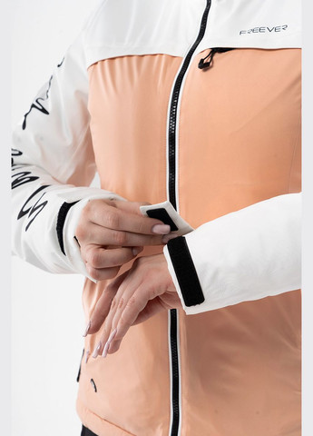 Горнолыжная женская куртка WF 21714 персиковая Freever (278634240)