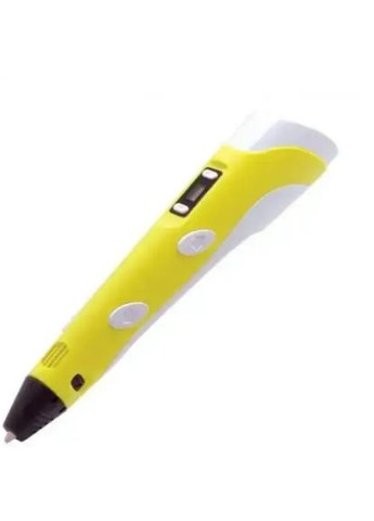 3D Pen 3 с пластиком 200 метров и трафаретами - желтый\ручка с трафаретом No Brand (314911580)