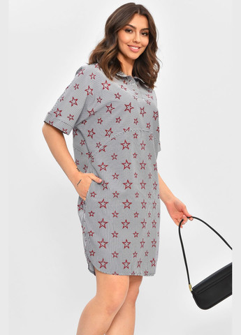 Туніка жіноча напівбатальна з принтом зірочки Let's Shop (346052644)