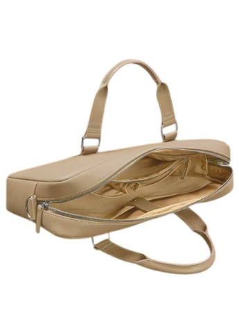 Сумка женская через плечо портфель для документов А4 с отделением для ноутбука для телефона Светло-Бежевый BlankNote (332612660)