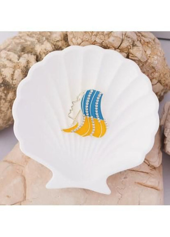 Брошь "Девушка мира", брошка шпилька, символ Украины, желто-голубая No Brand (301910972)