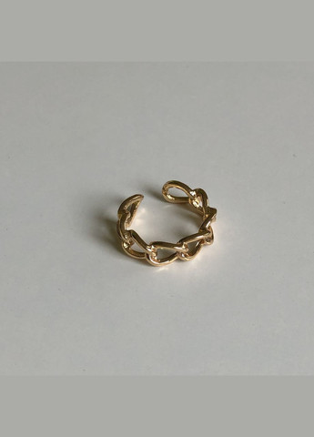 Кільце ланцюжок перстень каблучка золотистий (12-133) No Brand (314931262)