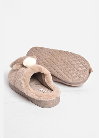 Капці дитячі бежевого кольору на хутрі Let's Shop (302713211)