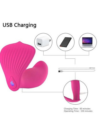 Вібратор під трусики Geteen Black Shell на пульті з USB-зарядкою No Brand (303878180)