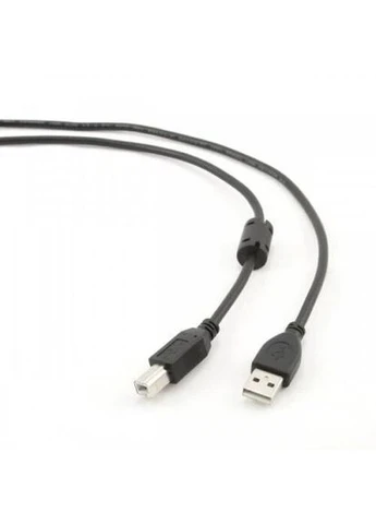 Кабель USB 2.0 AM - USB BM, 1.5 м, Black,, феритовий фільтр (CCFB-USB2-AMBM-1.5M) 000-CCFB-USB2-AMBM-1.5M Cablexpert (395337195)