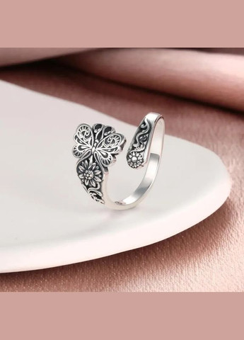 Вінтажна жіноча каблучка Ретро Метелик символ краси та ніжності срібляста LuxAurum273 Fashion Jewelry (299638329)