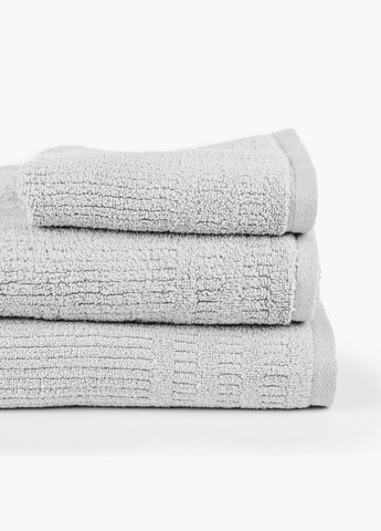 Полотенце MY HOME "ВОЛНА" 30х50 см Хлопок (BT-08 S GRAY) МВМ серый