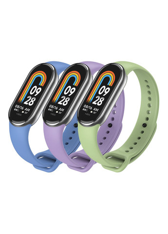 Ремінець для Xiaomi Mi Band 8/9/10 Grape No Brand Xiaomi Smart Band 10,Xiaomi Smart Band 8,Xiaomi Smart Band 9 (340913255)