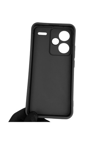 Чохол силіконовий Soft Touch з 3D принтом для Redmi Note 13 Pro Plus 5G чорний (Повний захист камери) Xiaomi (370671508)