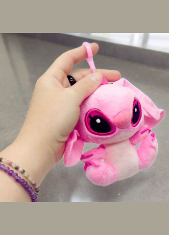 Мʼяка іграшка-брелок "Стіч", 11 см, рожева MIC (295936418)