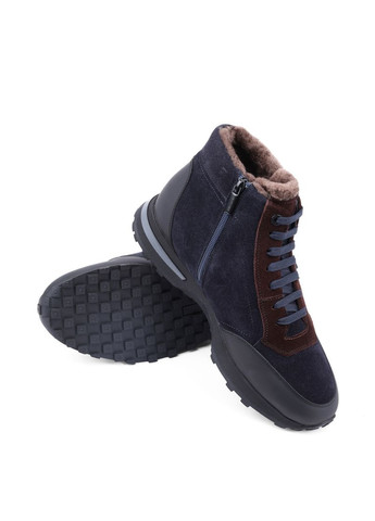 Синие зимние мужские ботинки m833x-03-mu1/mu8/s42m синий замша MIRATON