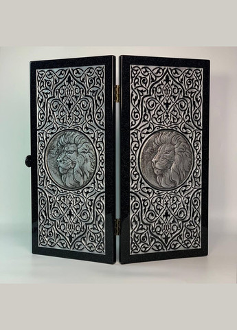 Розкішні нарди з чорного акрилового каменю, 60*30*5 см, арт.190645 Кавун Нарди (335212046)