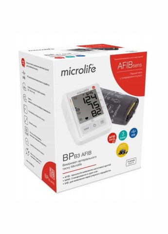 Тонометр BP B3 AFIB з адаптером та оригінальною манжетою гарантія 5 років Microlife (296930570)