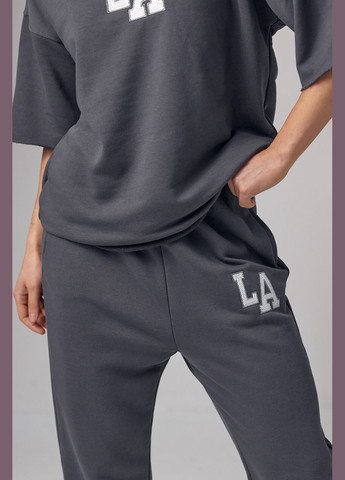 Женский спортивный костюм с вышивкой LA Lurex (284116495)