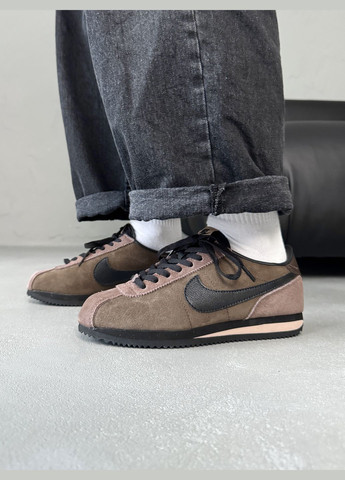 Кроссовки женские и мужские Nike Cortez brown | Найк Кортез коричневые No Brand коричневые демисезоны (316091184)