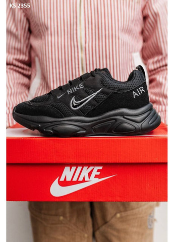 КРОСІВКИ ЖІНОЧІ NIKE AIR BLACK НАЙК АІР ФОРС 1 ПРЕМІУМ No Brand чорні демісезони (368868605)