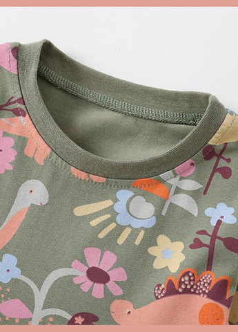 Зелёное детское летнее платье для девочки 31245 разноцветный Malwee (330487041)