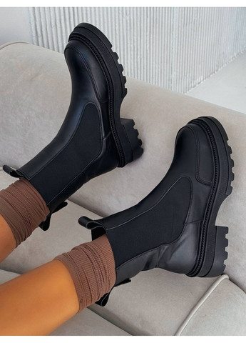 Осенние демисезонные кожаные челси Helen