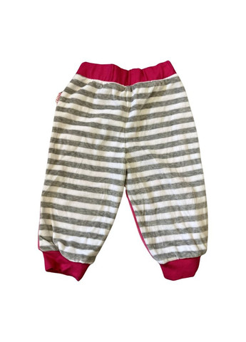 Штанці для дівчинки велюрові Сіро-рожеві (0223) Nicol (355258767)