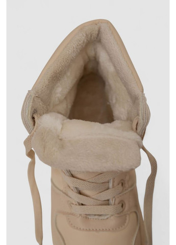 Кросівки жіночі зимові, колір білий, 248RBL2 Stilli бежеві (367973674)