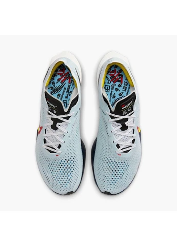 Блакитні кросівки zoomx vaporfly next% 3 fk light blue hj9079-100 демісезон Nike