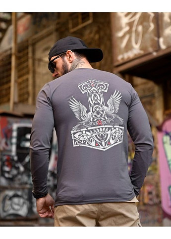 Тактичний чоловічий лонгслів Ворон сірий No Brand (360506895)